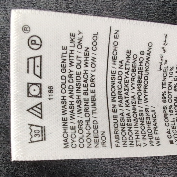 Athleta Clarity V-Neck Sweatshirt Womens Large Athleisure Cozy Black Heather NWT - Picture 11 of 14